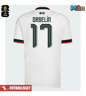 Mexiko Orbelin Pineda #17 Bortatröja VM 2026 Kortärmad